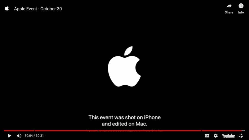 This event was shot on iPhone